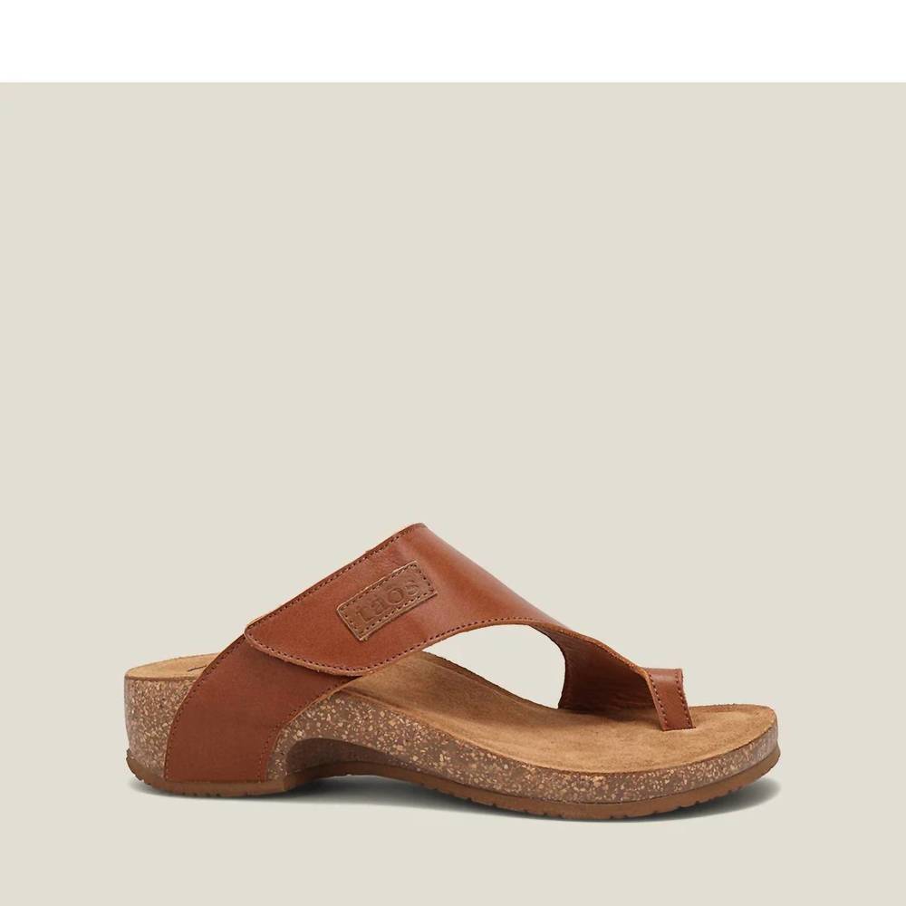 NEW TAOS women's loop sandal in brandy
